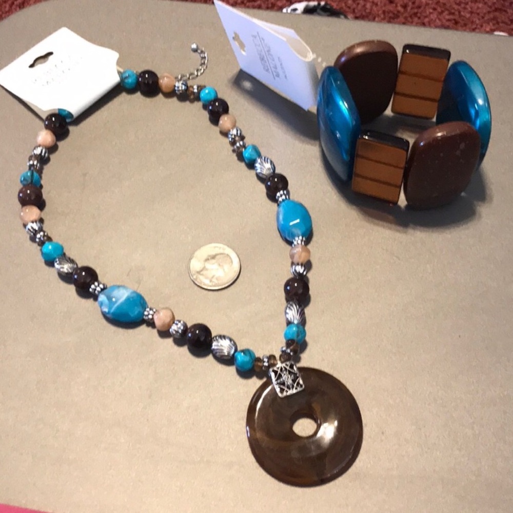 NWT Rebecca Malone Necklace & Bracelet Set